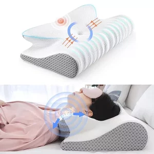pillow for neck pain, cervical pillow, orthopedic pillow, contoured pillow, ergonomic pillow, cervical neck pillow, pillow for neck pain side sleeper, memory foam pillow for neck pain