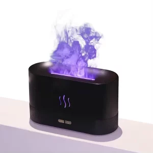 Flame Air Humidifier Aroma Diffuser - Black